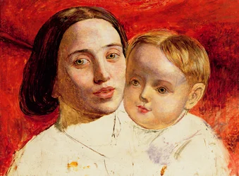 Artists søster, fru Sarah Wilson og hennes barn